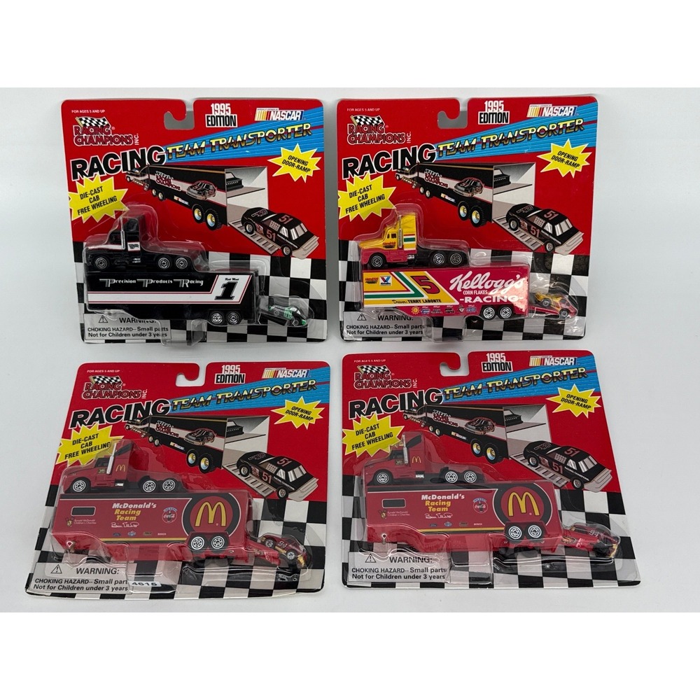Racing Champions NASCAR Transporter Lot McDonalds Kelloggs #1 #94 1995 Apparel